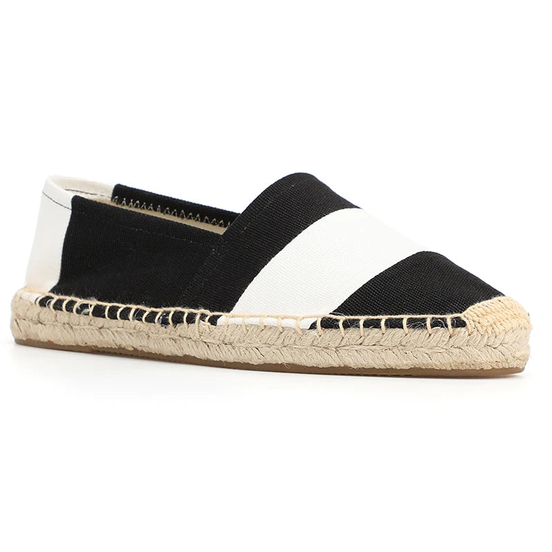 2021 Canvas Sapatos Zapatillas Mujer Espadrilles Flats Comfortable Shoes Women's Slip On Casual Flat Patchwork Woman Creepers