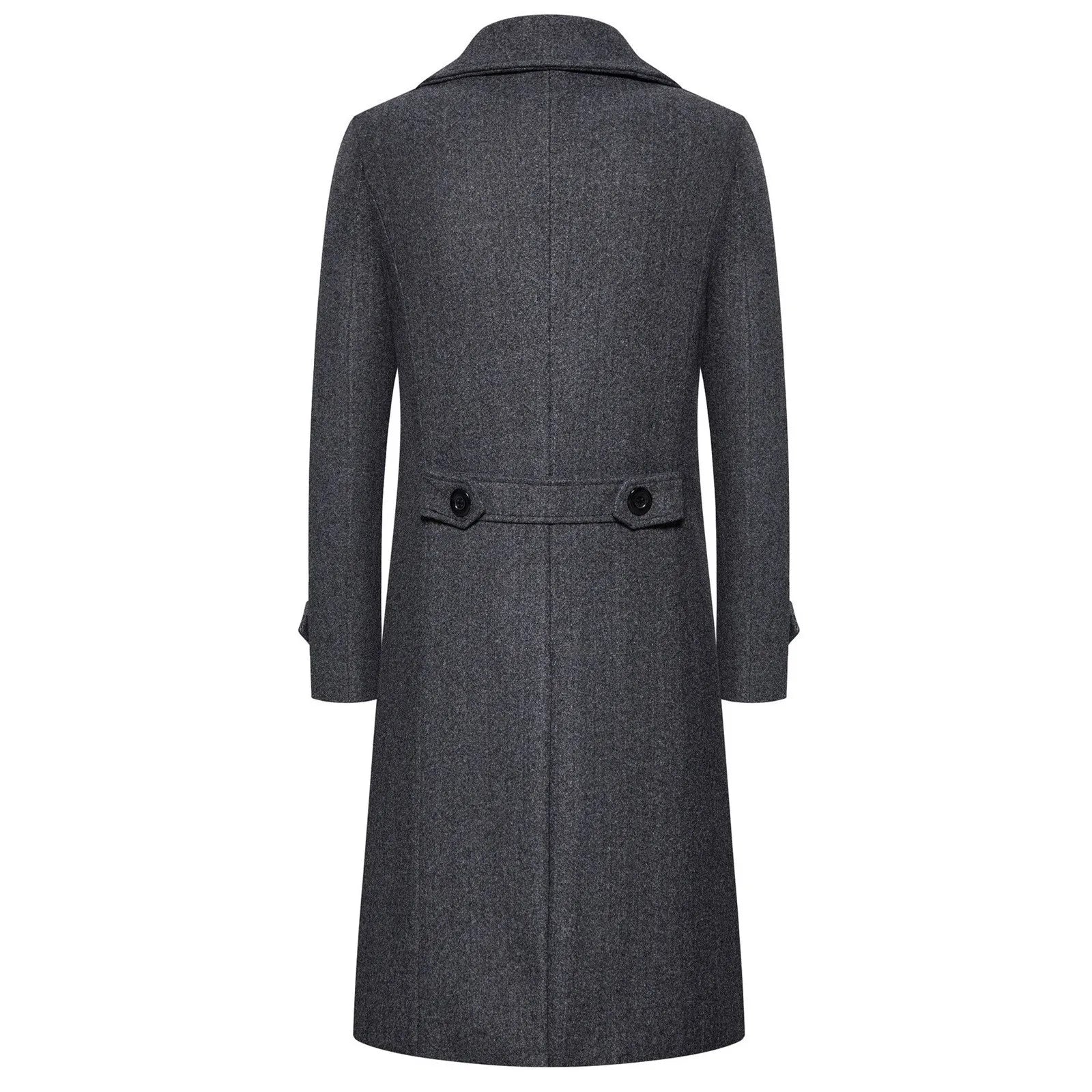 Woolen Warm Men's Double Breasted Overcoat Autumn/Winter Button Long Cardigans Smooths Long Jacket Elegant Trench Coat For Men