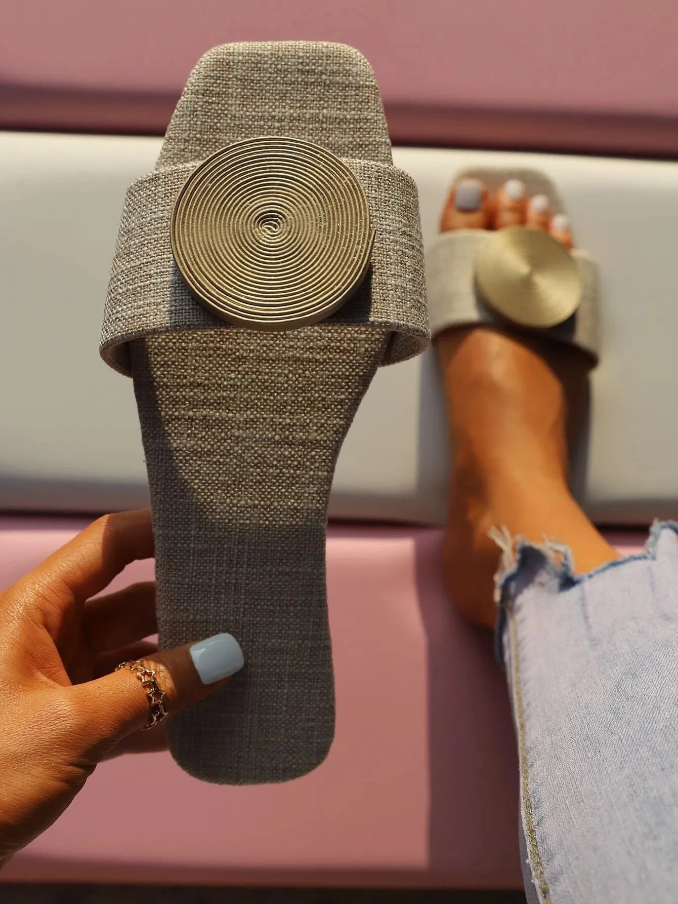 Summer Slippers Women Flat Luxury Outdoor Beach Flip Flops Female Sandals Trend Brand Design Slides Shoes Woman 2023 Big Size 43