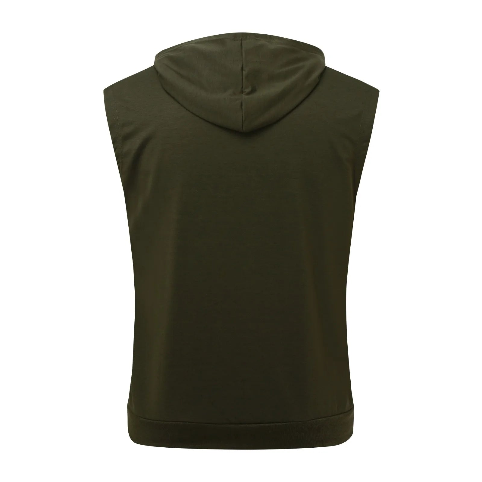 Mens Workout Hooded Tank Tops Zip Up Sleeveless Gym Shirts Muscle T Shirt Summer Bodybuilding Vest Solid Color Hoodies T Shirt