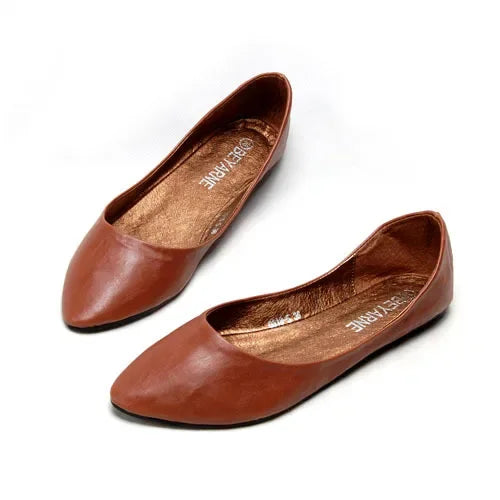 BEYARNEPlus Size Fashion Flats for Women  Pointed Toe Soft Outsole Flat Heel Shoes Single Street Fashion Flats Free Shipping