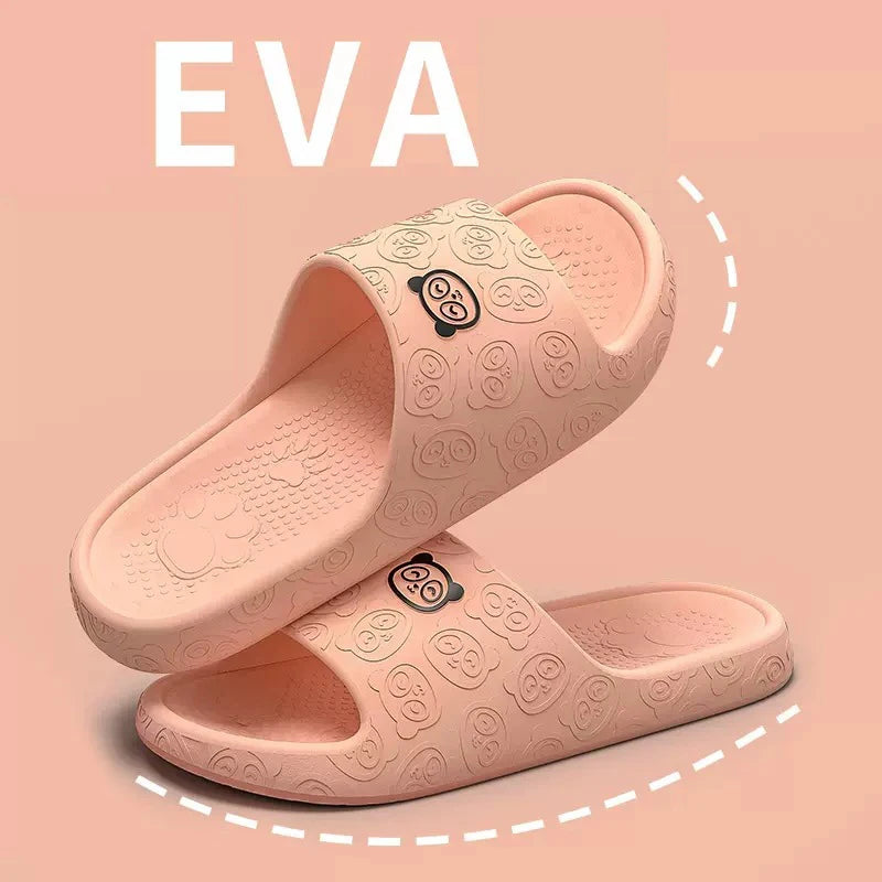 Eva Soft Sole Chunky Platform Slippers Women 2024 Summer Thick Sole Cloud Slides Beach Sandals Woman Non-Slip Outdoor Flip Flops