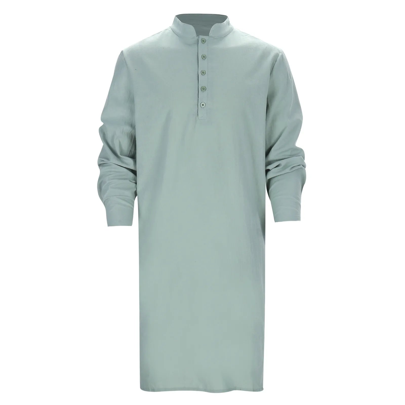 Men'S Shirts Muslim Dresses Muslim Kaftan Abaya Robe Middle Eas T Ethnic Kandoura Men Seaside Vacation Casual Top Large Size