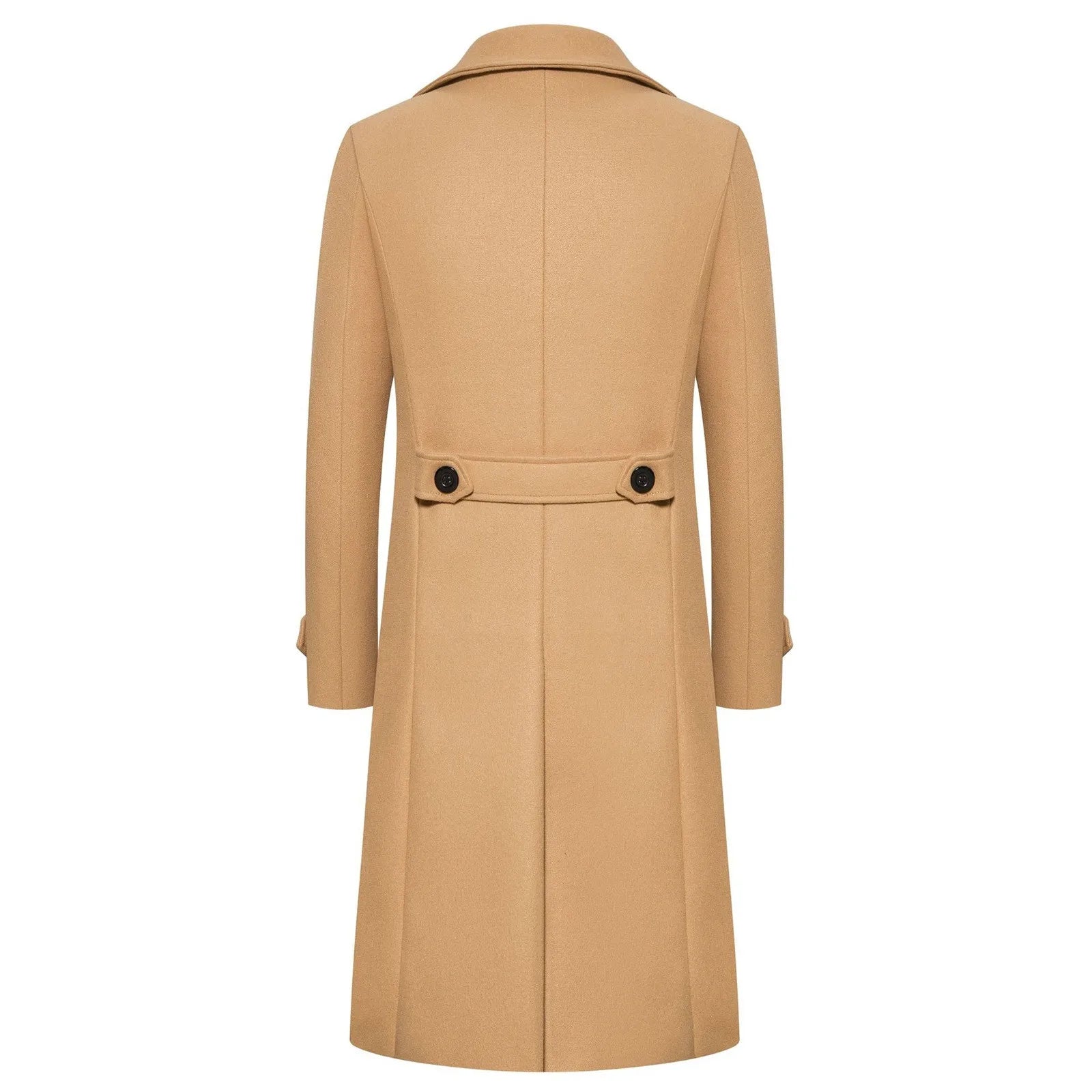Woolen Warm Men's Double Breasted Overcoat Autumn/Winter Button Long Cardigans Smooths Long Jacket Elegant Trench Coat For Men