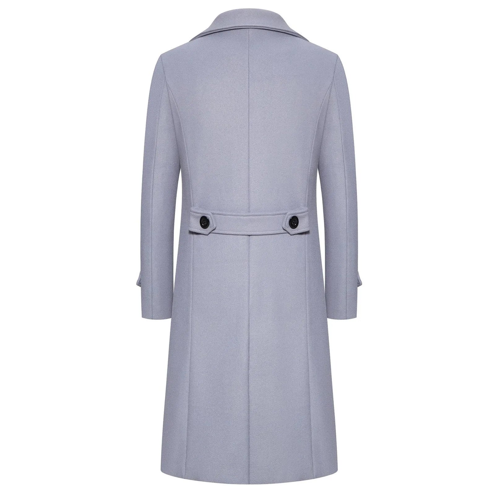 Woolen Warm Men's Double Breasted Overcoat Autumn/Winter Button Long Cardigans Smooths Long Jacket Elegant Trench Coat For Men