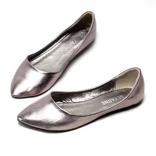 BEYARNEPlus Size Fashion Flats for Women  Pointed Toe Soft Outsole Flat Heel Shoes Single Street Fashion Flats Free Shipping