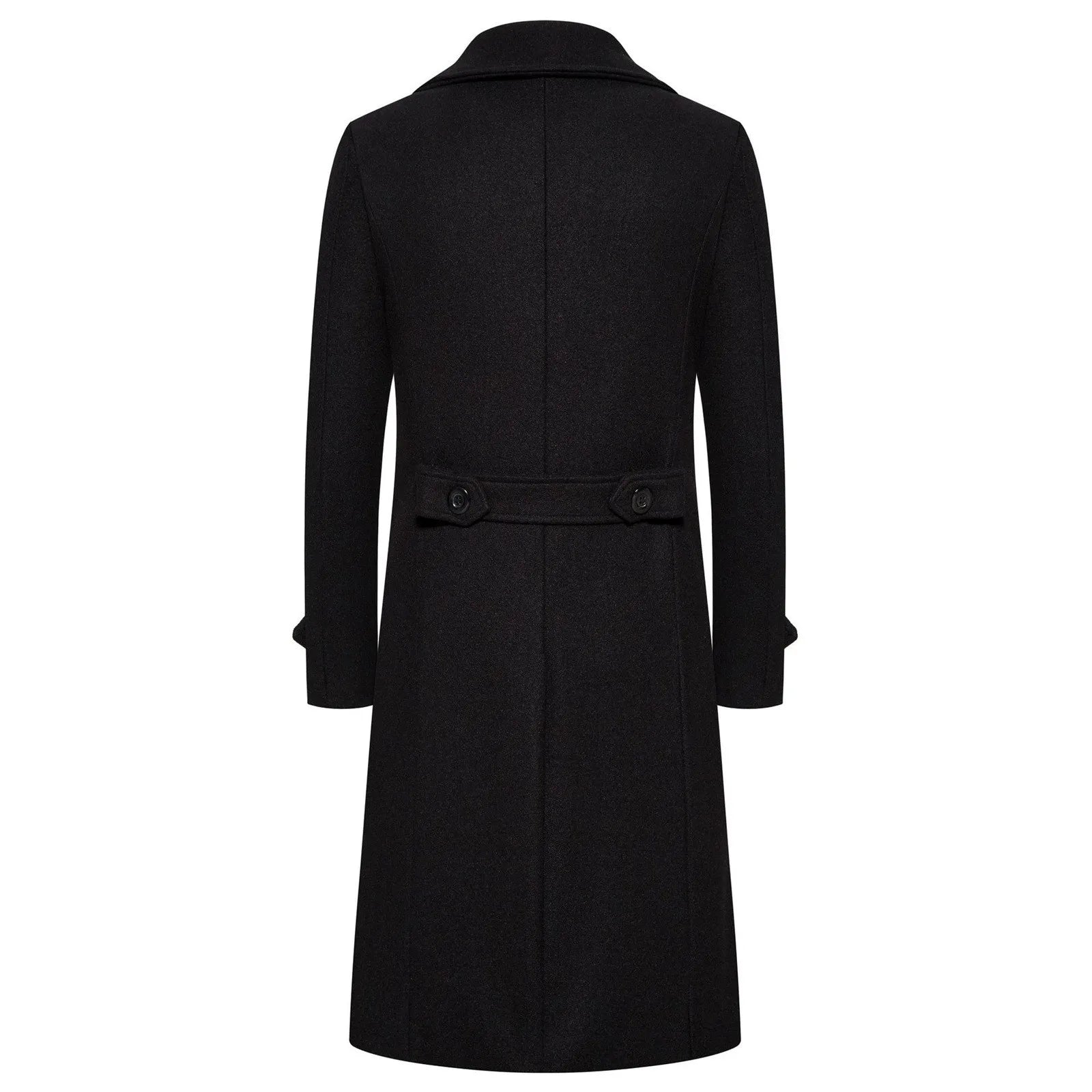 Woolen Warm Men's Double Breasted Overcoat Autumn/Winter Button Long Cardigans Smooths Long Jacket Elegant Trench Coat For Men