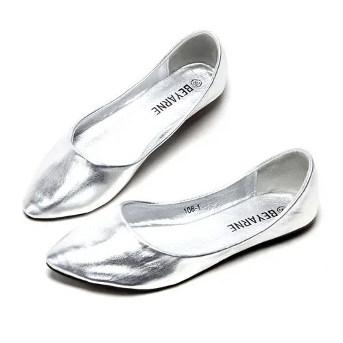 BEYARNEPlus Size Fashion Flats for Women  Pointed Toe Soft Outsole Flat Heel Shoes Single Street Fashion Flats Free Shipping