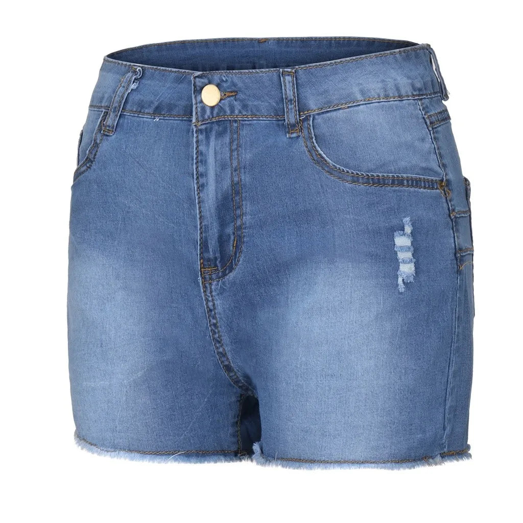 2024 Women's Summer High Waisted Mini Denim Shorts Sexy Ladies Club Party Wear Slim Bodycon Short Jeans Chic Denim Skirt Female