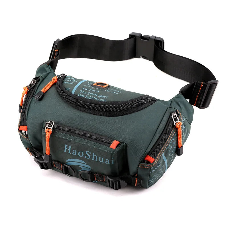 Top Quality Waterproof Oxford Men's Belt Fanny Pack Shoulder Messenger Bag Large Capacity Travel Bum Sling Chest Waist Bags