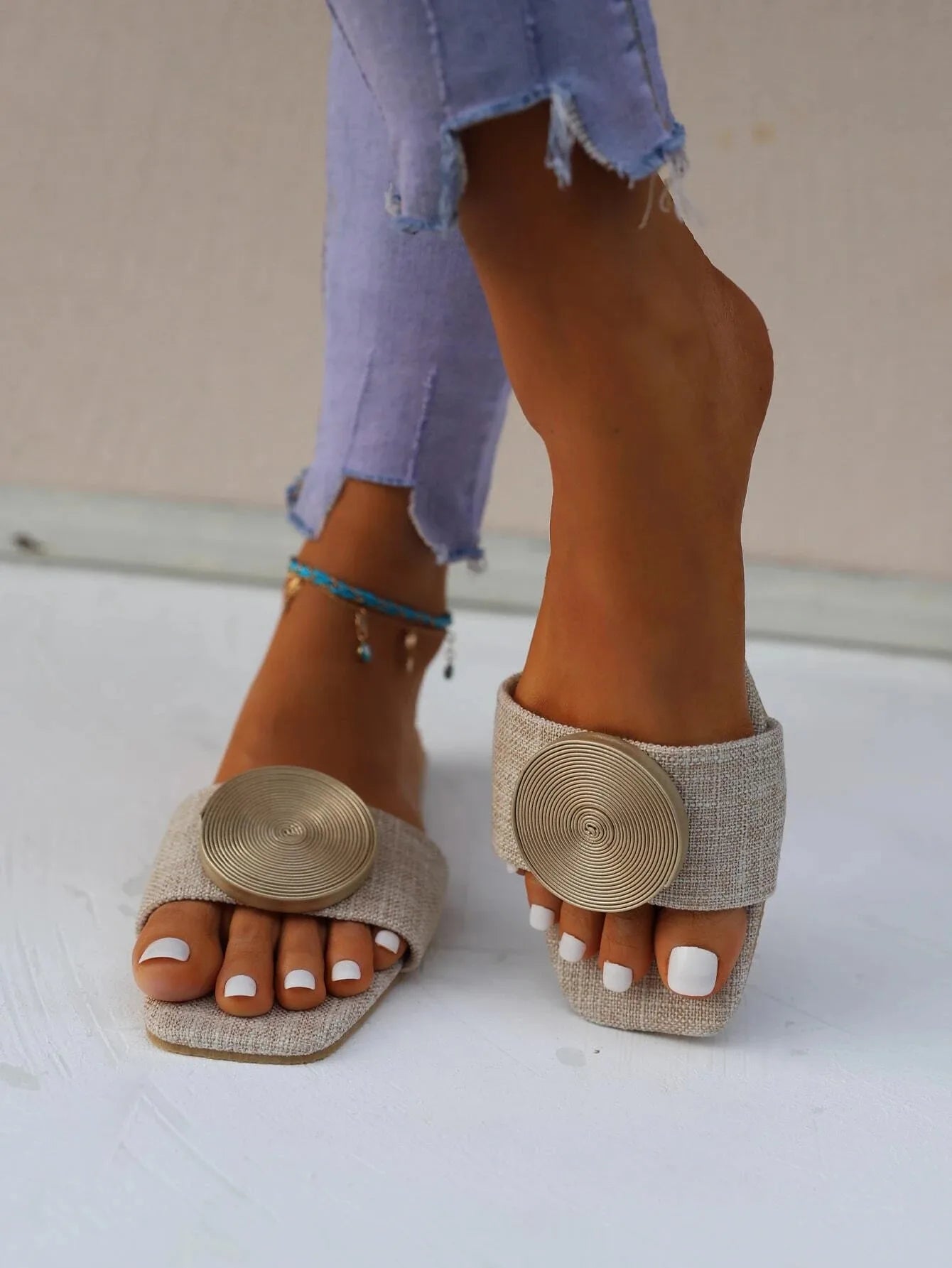 Summer Slippers Women Flat Luxury Outdoor Beach Flip Flops Female Sandals Trend Brand Design Slides Shoes Woman 2023 Big Size 43
