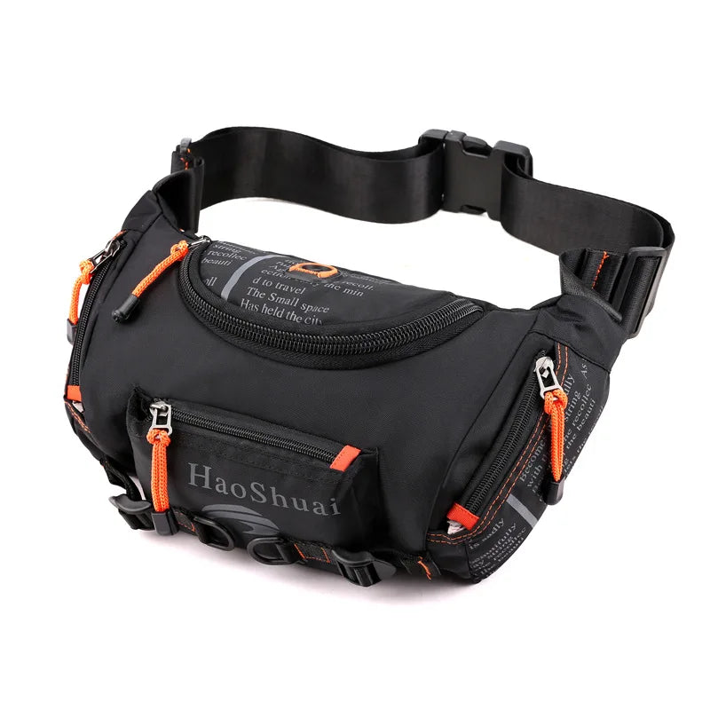 Top Quality Waterproof Oxford Men's Belt Fanny Pack Shoulder Messenger Bag Large Capacity Travel Bum Sling Chest Waist Bags